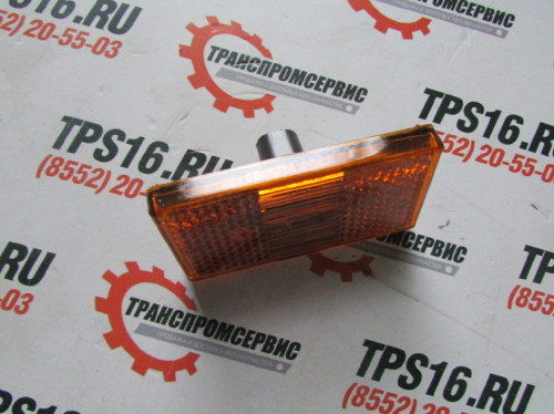 Фонарь габаритный Камаз, Урал (желтый 12/24V овальный разъем